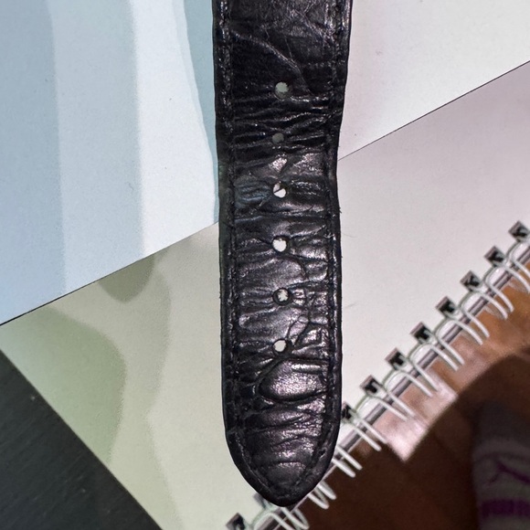 🕰️ Vintage Stylish Early 1990’s Men’s Movado ESQ Gold and Black Watch - Picture 5 of 16